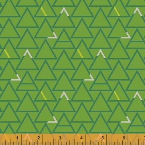 WHM Good Vibes Only 51104-11 Green - Cotton Fabric