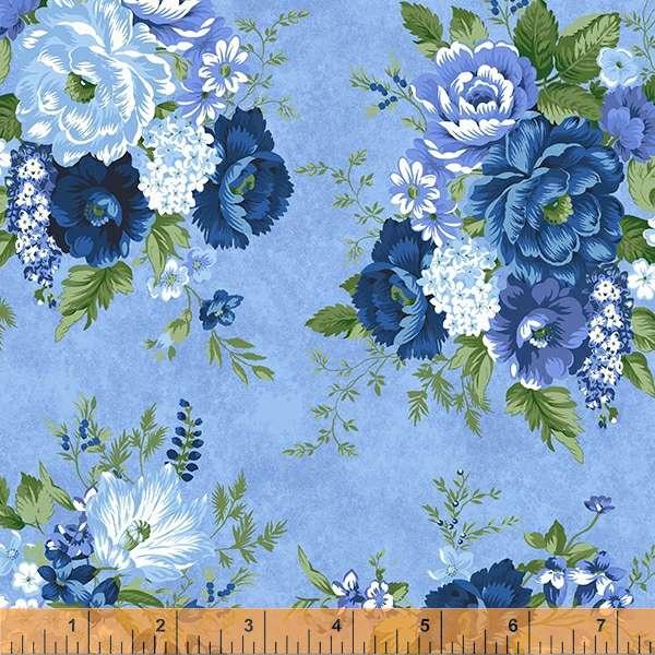 WHM Hapersfield 53165-3 Cornflower - Cotton Fabric