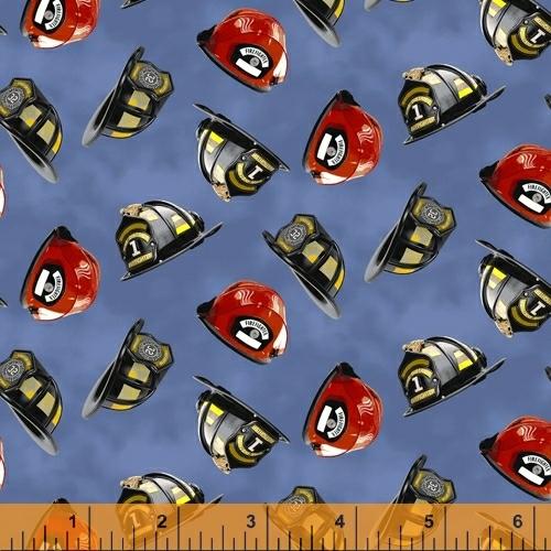 WHM Hold The Line 52221-2 Firefighter Helmets - Cotton Fabric