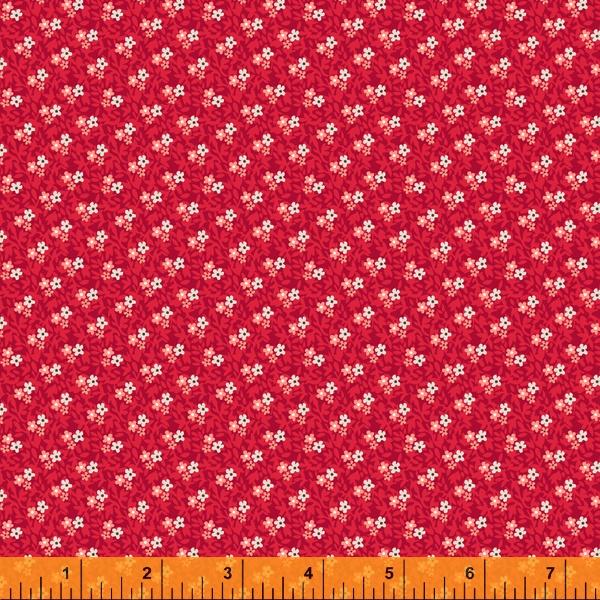 WHM Hudson 52951-5 Red- Cotton Fabric