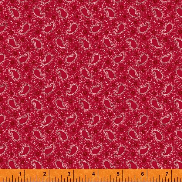 WHM Hudson 52952-5 Red- Cotton Fabric