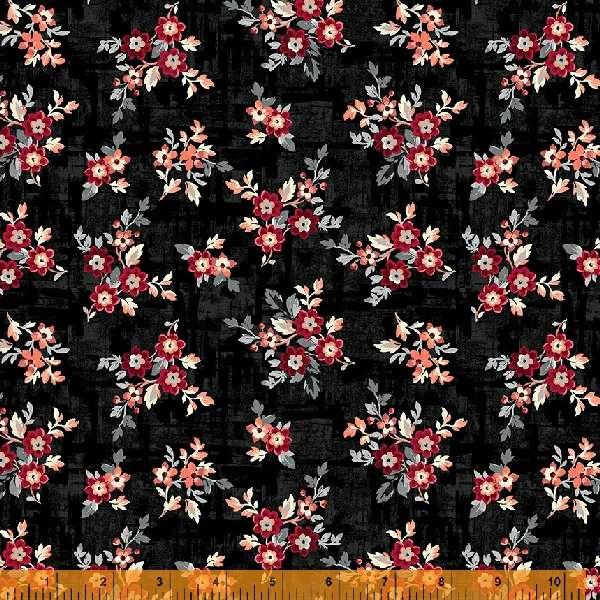 WHM Ruby 53391-1 Soot - Cotton Fabric
