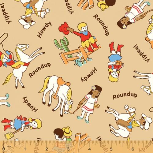 WHM Storybook Ranch 50697-3 Tan - Cotton Fabric