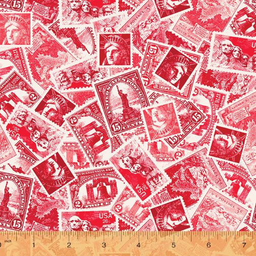 WHM We the People 52587-3 Red - Cotton Fabric