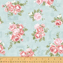 WHM Wish You Were Here 53364-2 Blue - Cotton Fabric
