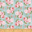 WHM Wish You Were Here 53367-2 Blue - Cotton Fabric
