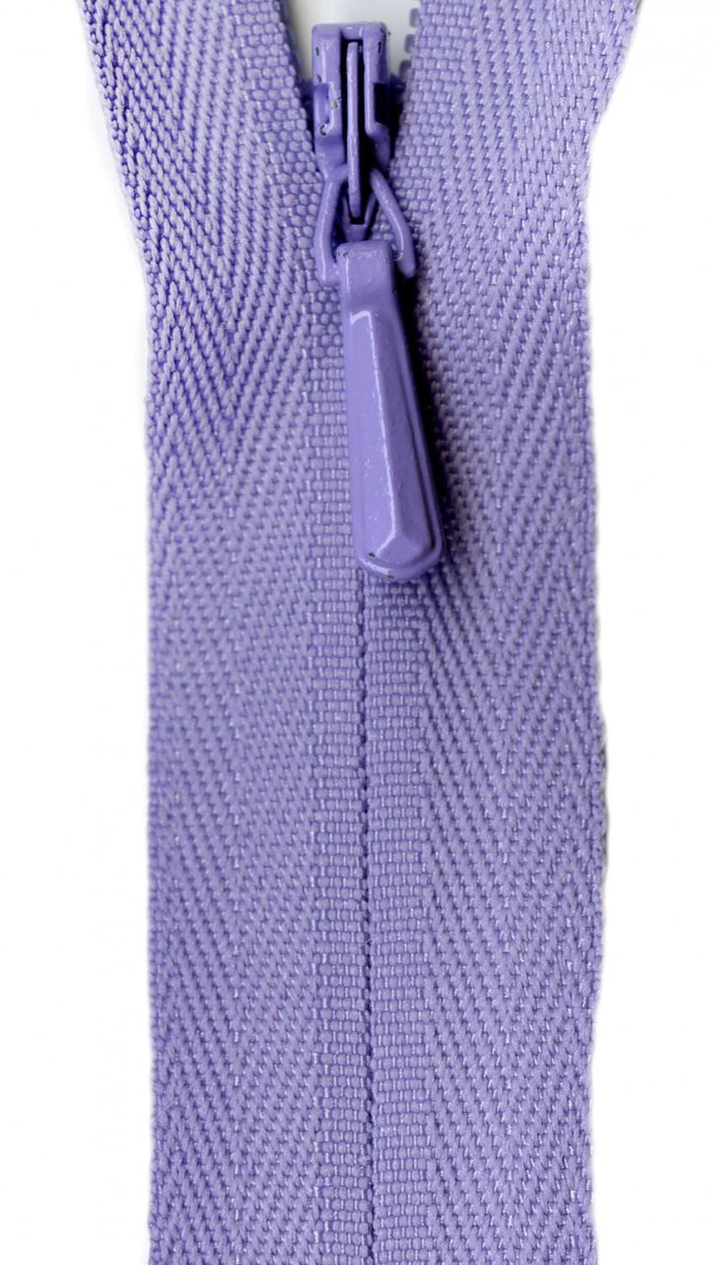 YKK Unique Invisible Zipper 14 Inch Lilac - UNI14-553