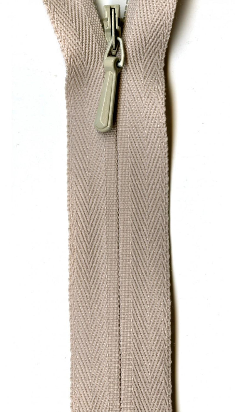 YKK Unique Invisible Zipper 14 Inch Natural - UNI14-572
