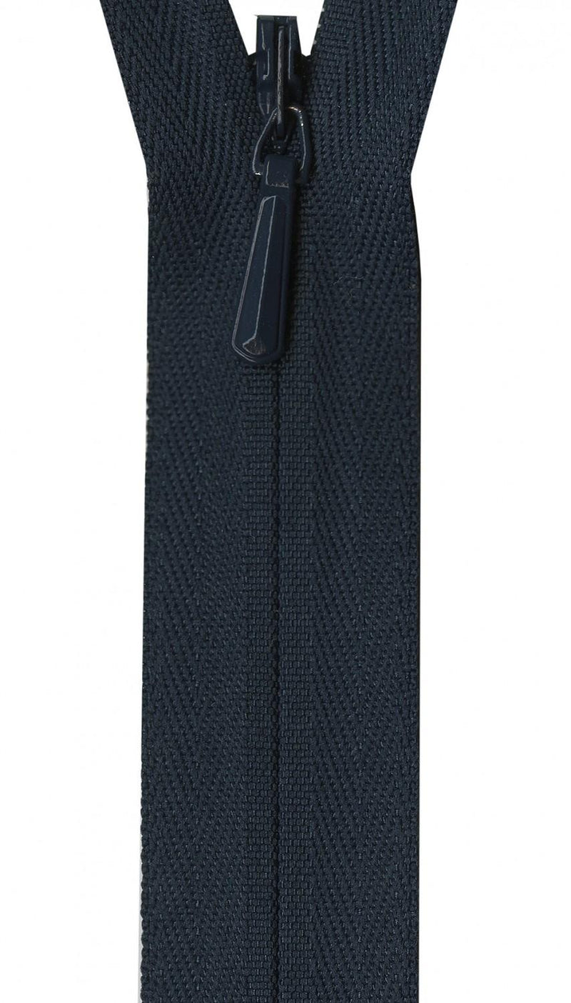 YKK Unique Invisible Zipper 14 Inch Navy - UNI14-560