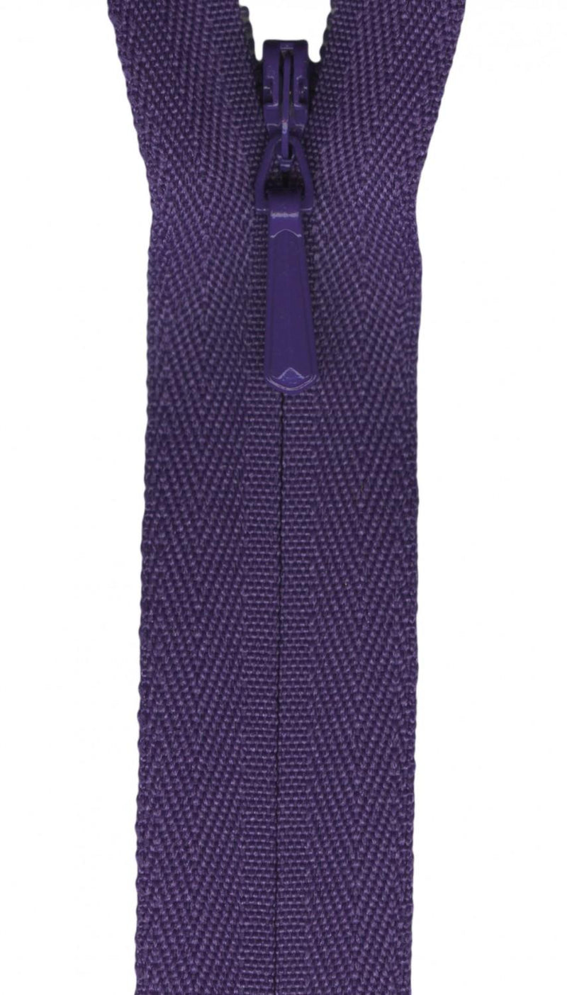 YKK Unique Invisible Zipper 14 Inch Purple - UNI14-559