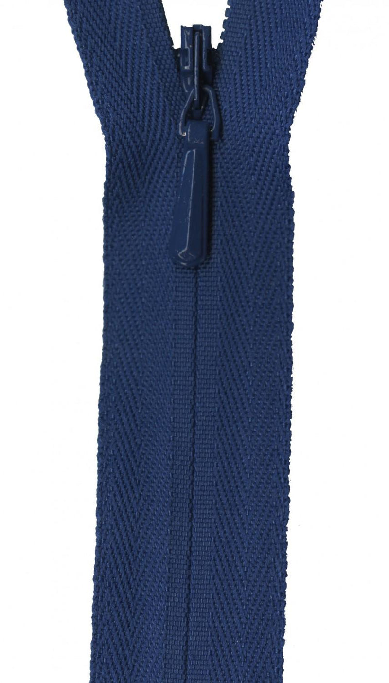 YKK Unique Invisible Zipper 14 Inch Royal Blue - UNI14-558