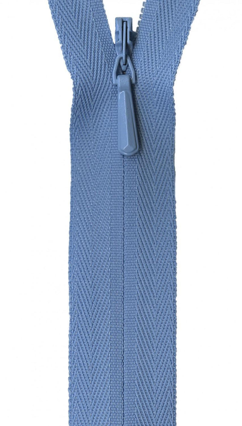 YKK Unique Invisible Zipper 14 Inch Sky Blue - UNI14-546