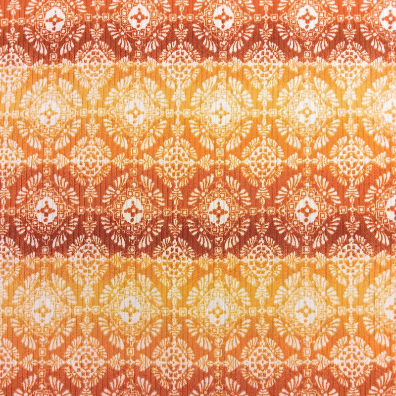 ZINCK'S Rib Knit Poly Blend RAG82 Orange - Fabric