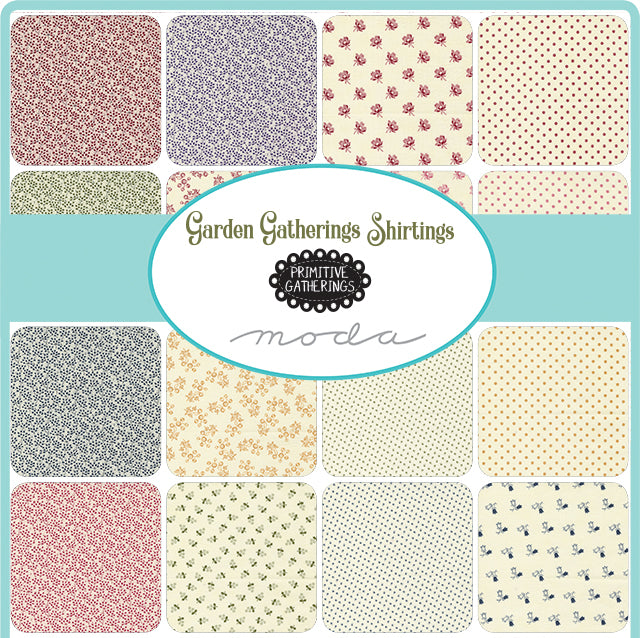 Garden Gatherings Shirtings by Primitive Gatherings for Moda Fabrics