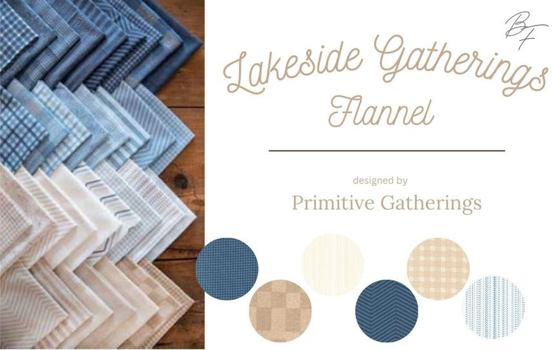 Lakeside Gathering Flannels by Primitive Gatherings for Moda Fabrics