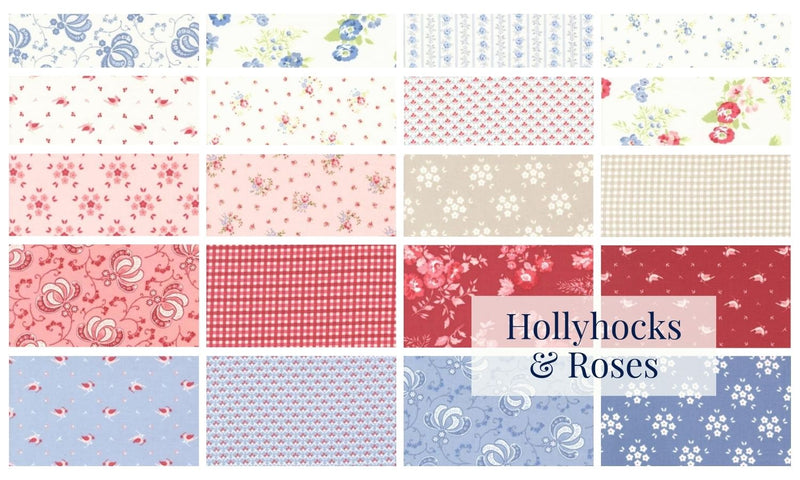 Hollyhocks & Roses by Bunny Hill Designs for Moda Fabrics