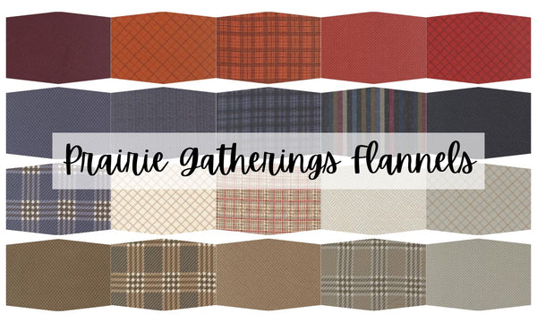 Prairie Gatherings Flannels by Primitive Gatherings for Moda Fabric