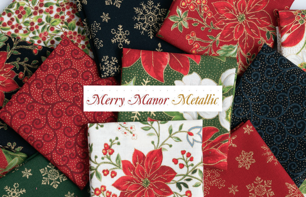 Merry Manor Metallic by Moda Fabrics