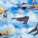 QT Patriot Fighter Jets - 30932-B Blue - Cotton Fabric