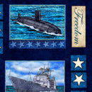 QT Patriot Navy Patch - 30934-N Navy - Cotton Fabric
