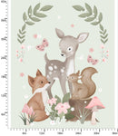 3 WISHES Sweet Woodland Panel - 24519-PNL - Cotton Fabric