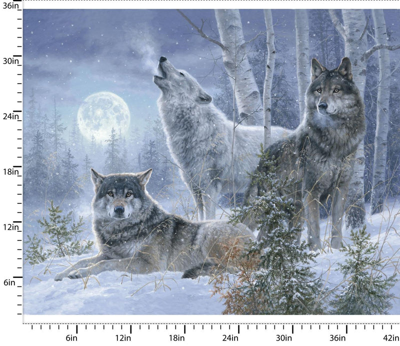 3 WISHES Under the Moonlight Panel - 23770-PNL - Cotton Fabric
