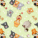 AEN Comfy Flannel - 0963-66 Green - Cotton Flannel Fabric