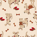 AEN Comfy Flannel - 9604-33 Tan - Cotton Flannel Fabric