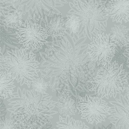 AGF Floral Elements - FE-554 Rainwater - Cotton Fabric