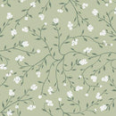 AGF Plentiful 108" Dancing Florets - WIDEPLE86 Sage - Cotton Fabric