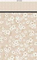 AGF Spring Daisies 108" - WIDE10206 Ecru - Cotton Fabric