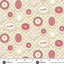 AND A Woodsy Cottage Plate Wall - A-1363-G Pale Green - Cotton Fabric