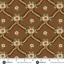 AND Always and Forever Lattice Baskets - 1662-N Chocolate - Cotton Fabric