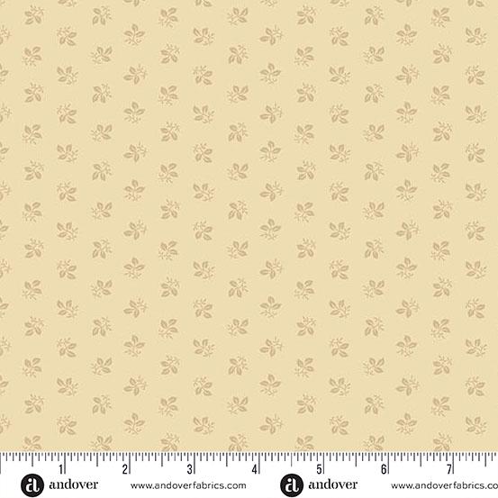 AND Always and Forever Leaflet - 1667-L Ivory - Cotton Fabric