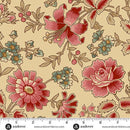 AND Always and Forever Wild Rose - 1660-L Cream - Cotton Fabric