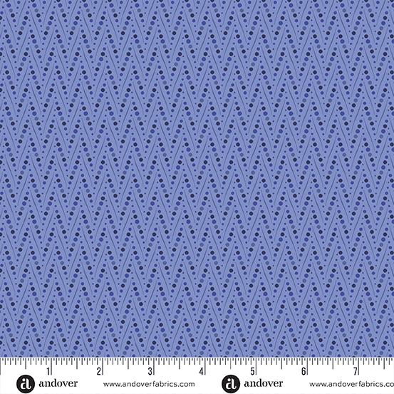 AND At Days End Furrows - A-1098-B Twilight - Cotton Fabric