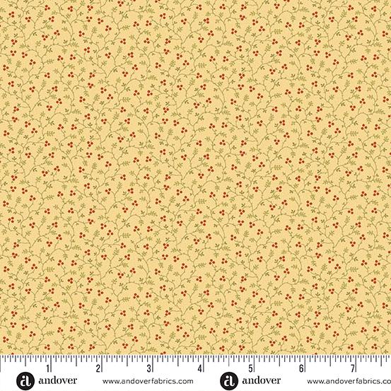 AND Autumn Woods Berryvine - A-1552-Y Maize - Cotton Fabric