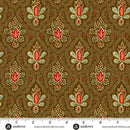 AND Autumn Woods Cornucopia - A-1544-N Hickory - Cotton Fabric
