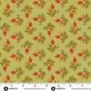 AND Autumn Woods Gathered Acorns - A-1545-G Moss - Cotton Fabric