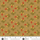 AND Autumn Woods Gathered Acorns - A-1545-N Amber - Cotton Fabric