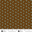 AND Autumn Woods Heartleaf - A-1548-N Hickory - Cotton Fabric