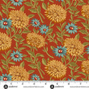 AND Autumn Woods Woodland Bloom - A-1543-R Persimmon - Cotton Fabric