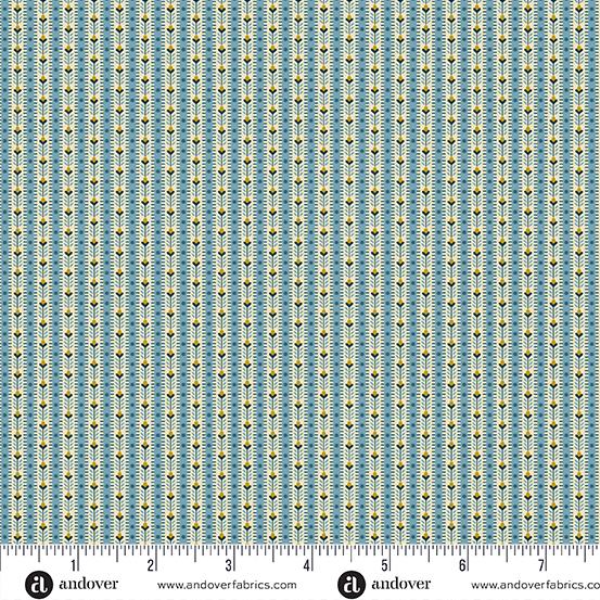 AND Beach House Dockside - A-1170-B Powder - Cotton Fabric