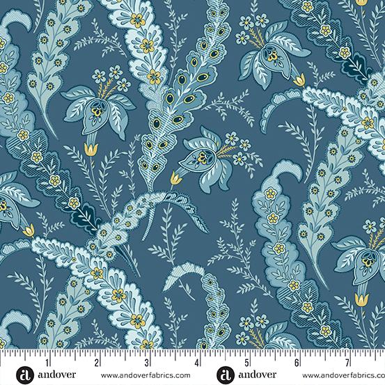 AND Beach House Ribbon Grass - AW-1195-B B Aegean - Cotton Wide Back Fabric