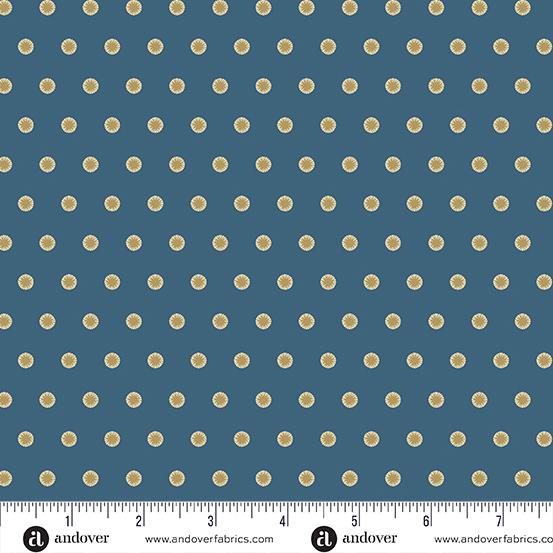 AND Beach House Sand Dollar - A-1176-B Adriatic - Cotton Fabric