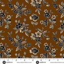 AND Bridgeport Blooms - 5600-N Brown - Cotton Fabric