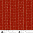 AND Bridgeport Deco Stitch - 5607-R Red - Cotton Fabric