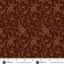 AND Bridgeport Paisley Vines - 5601-N Brown - Cotton Fabric