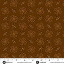 AND Bridgeport Quatrefoil - 5602-N Brown - Cotton Fabric