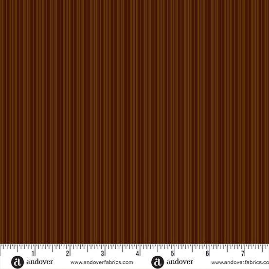 AND Bridgeport Silk Ties - 5610-N Brown - Cotton Fabric